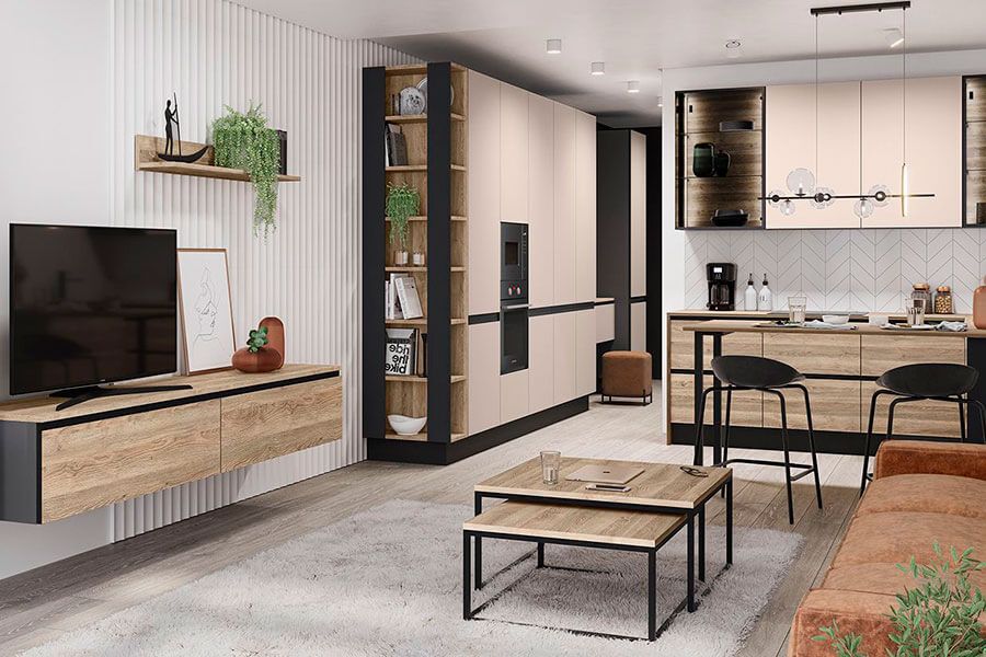 Квартира-студия в едином стиле Квартира-студия в едином стиле